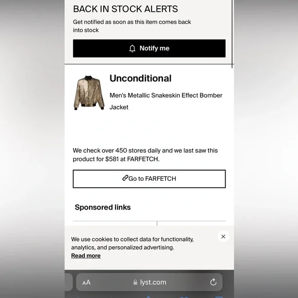 UNCONDITIONAL London Black/Grey Metallic Snakeskin-effect Bomber